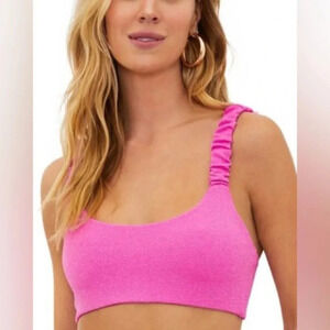 Beach Riot Effie Shimmer Bikini Top XS B1806